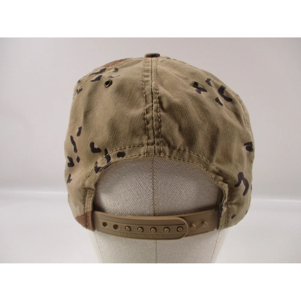 Vintage Operation Desert Storm Hat Mens Brown Camouflage Cap USA Made - One Size